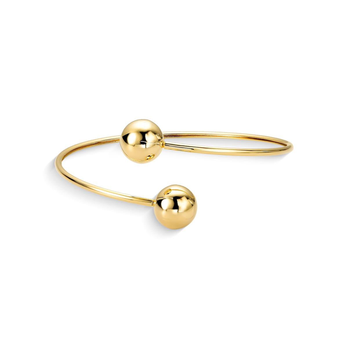 Bracelete com Bola Banhado a Ouro 18k
