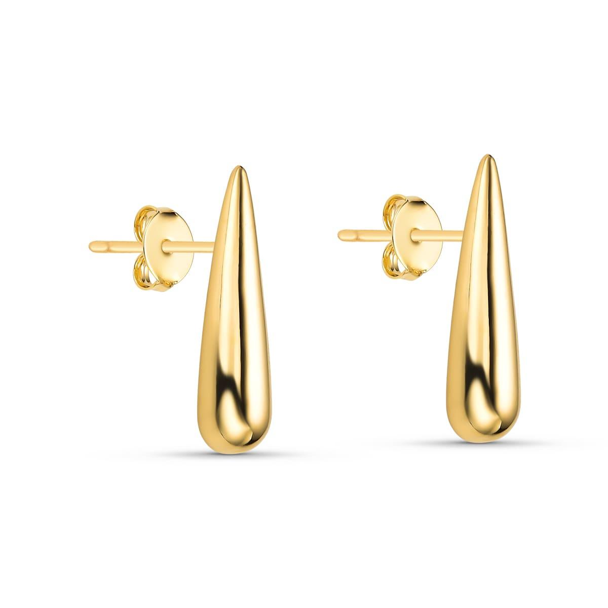 Brinco Ear Hook Gota Banhado a Ouro 18k - Mafê Acessórios