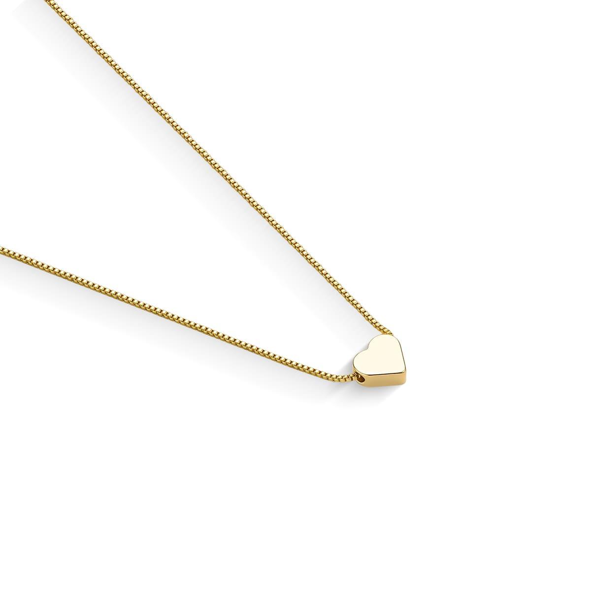 Colar Pingente Coraçãozinho Banhado a Ouro 18K