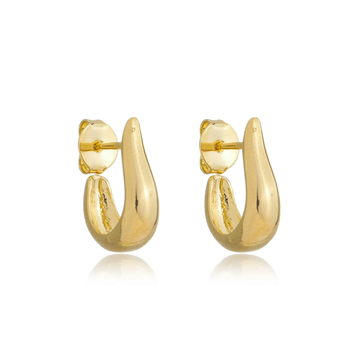 Brinco Nysa Banhado A Ouro 18K