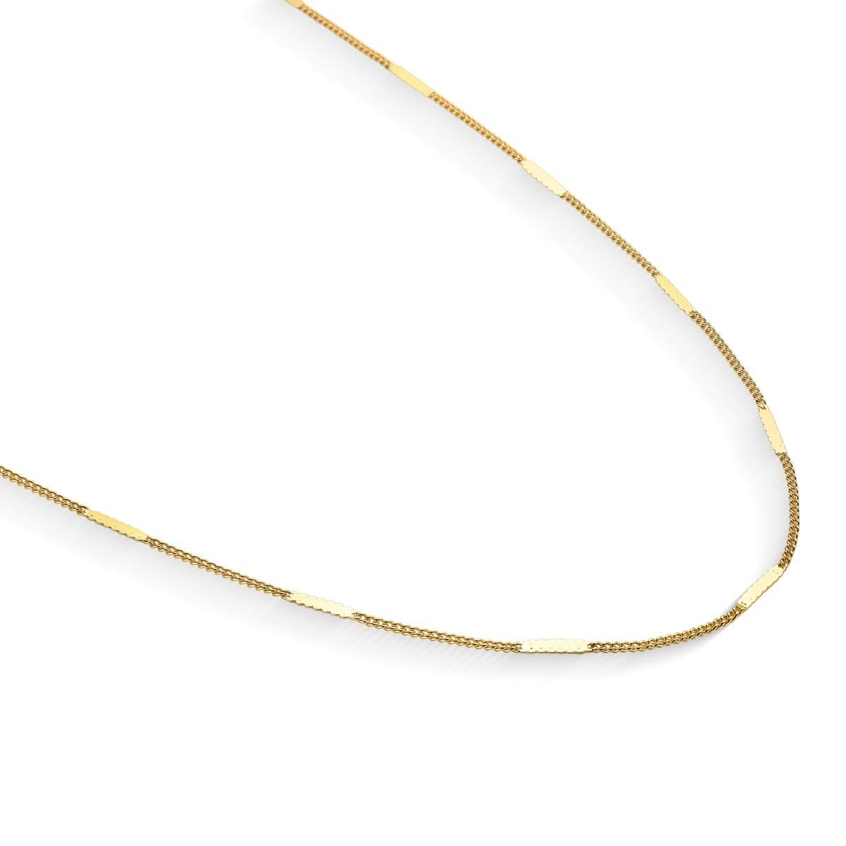Colar Plaquinha Amassada Banhada a Ouro 18K
