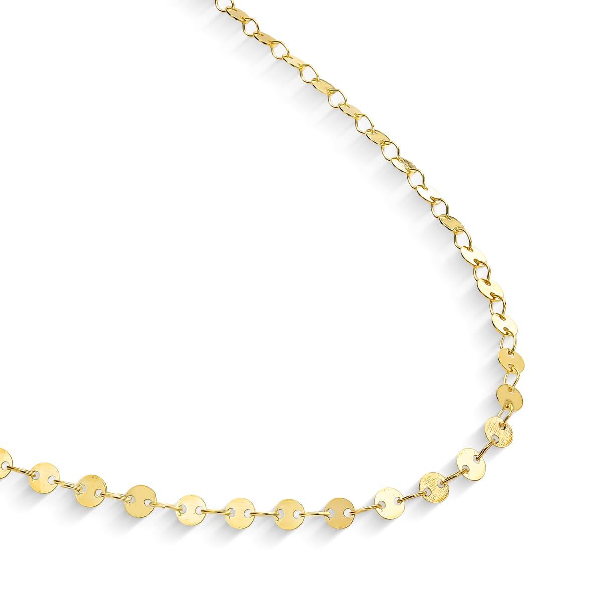 Colar Longo de Mini Medalhas Banhado a Ouro 18k