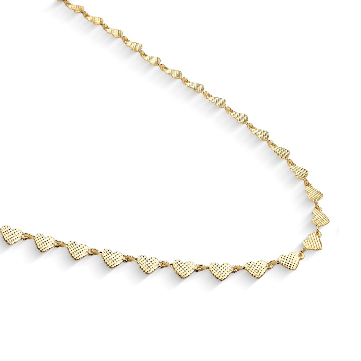 Colar Coração Banhada a Ouro 18K