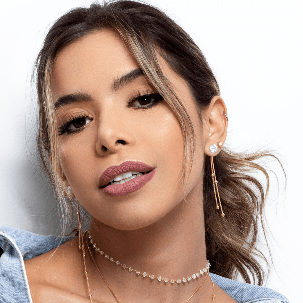 Brinco Ponto De Luz com Bolinhas Banhado a Ouro 18K
