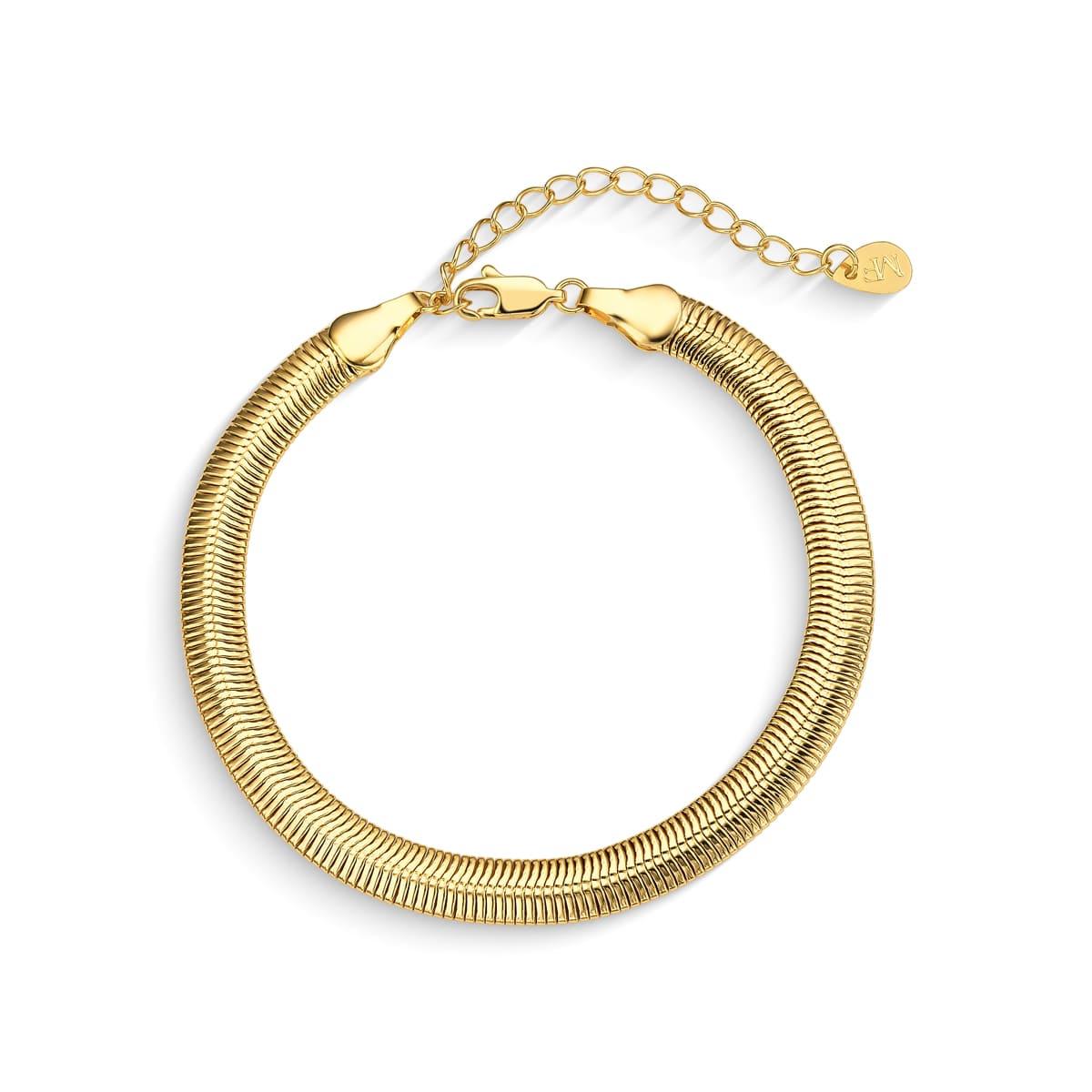Pulseira Malha Banhada A Ouro 18K