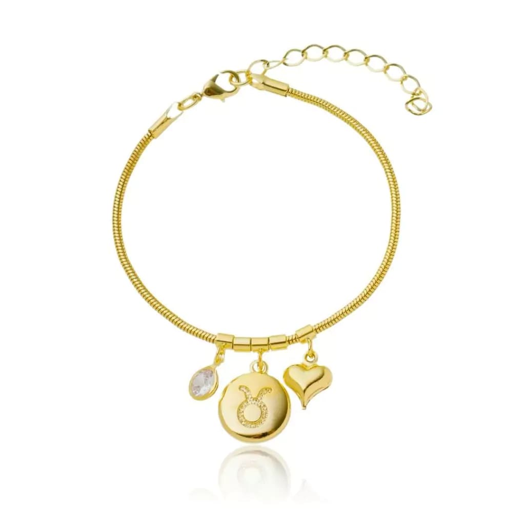 Pulseira Signos Banhado A Ouro 18K