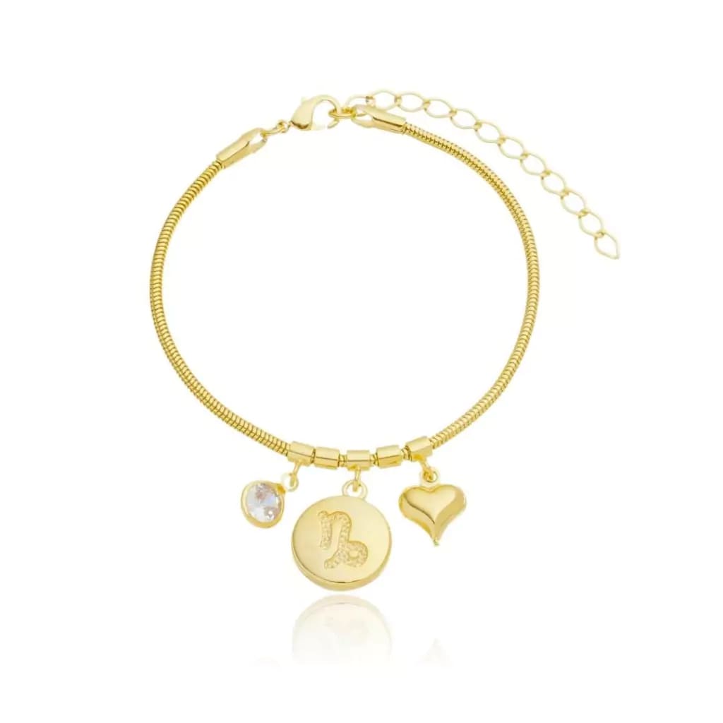 Pulseira Signos Banhado A Ouro 18K