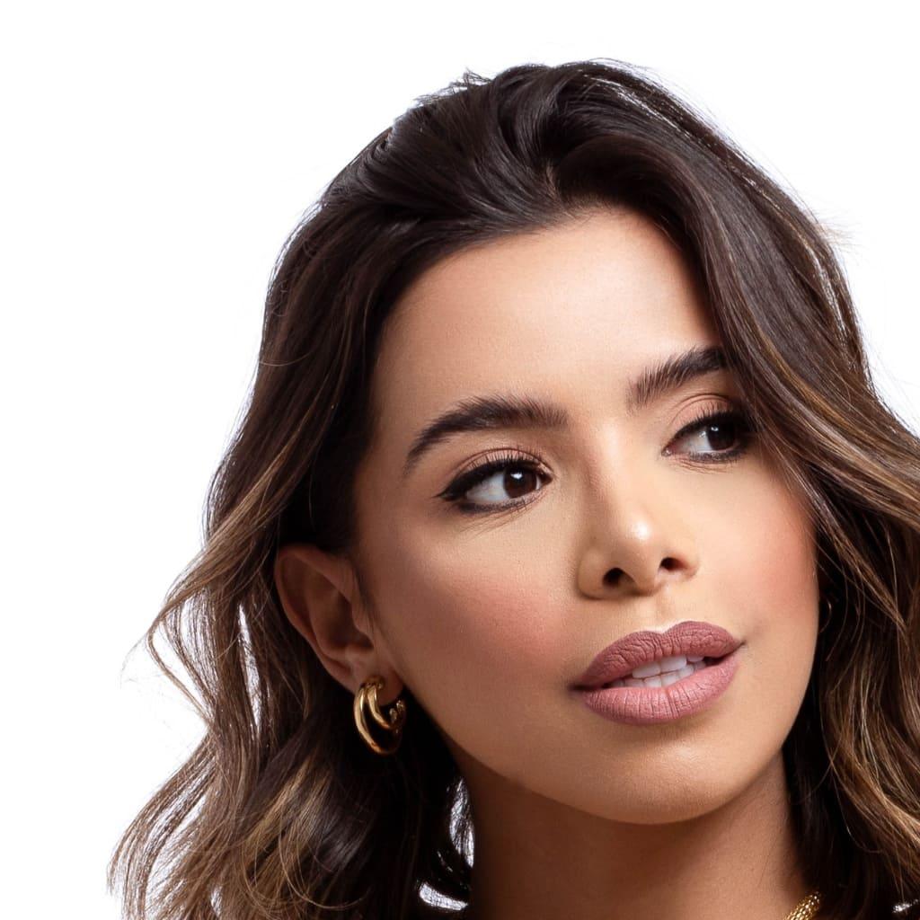 Brinco Argola Dupla Banhado a Ouro 18k - Mafê Acessórios