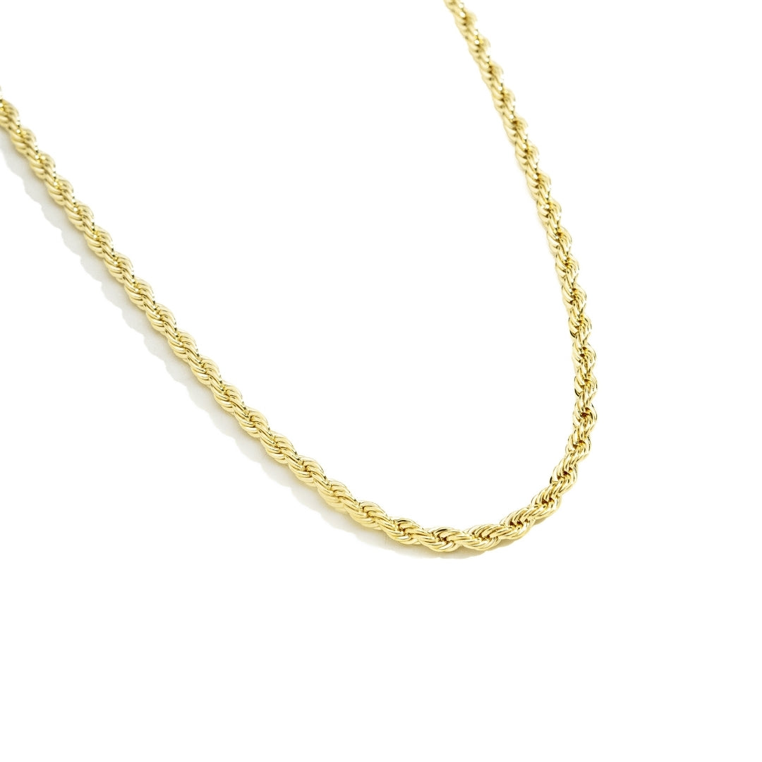 Corrente Cordão Baiano 2mm Banhada a Ouro 18K