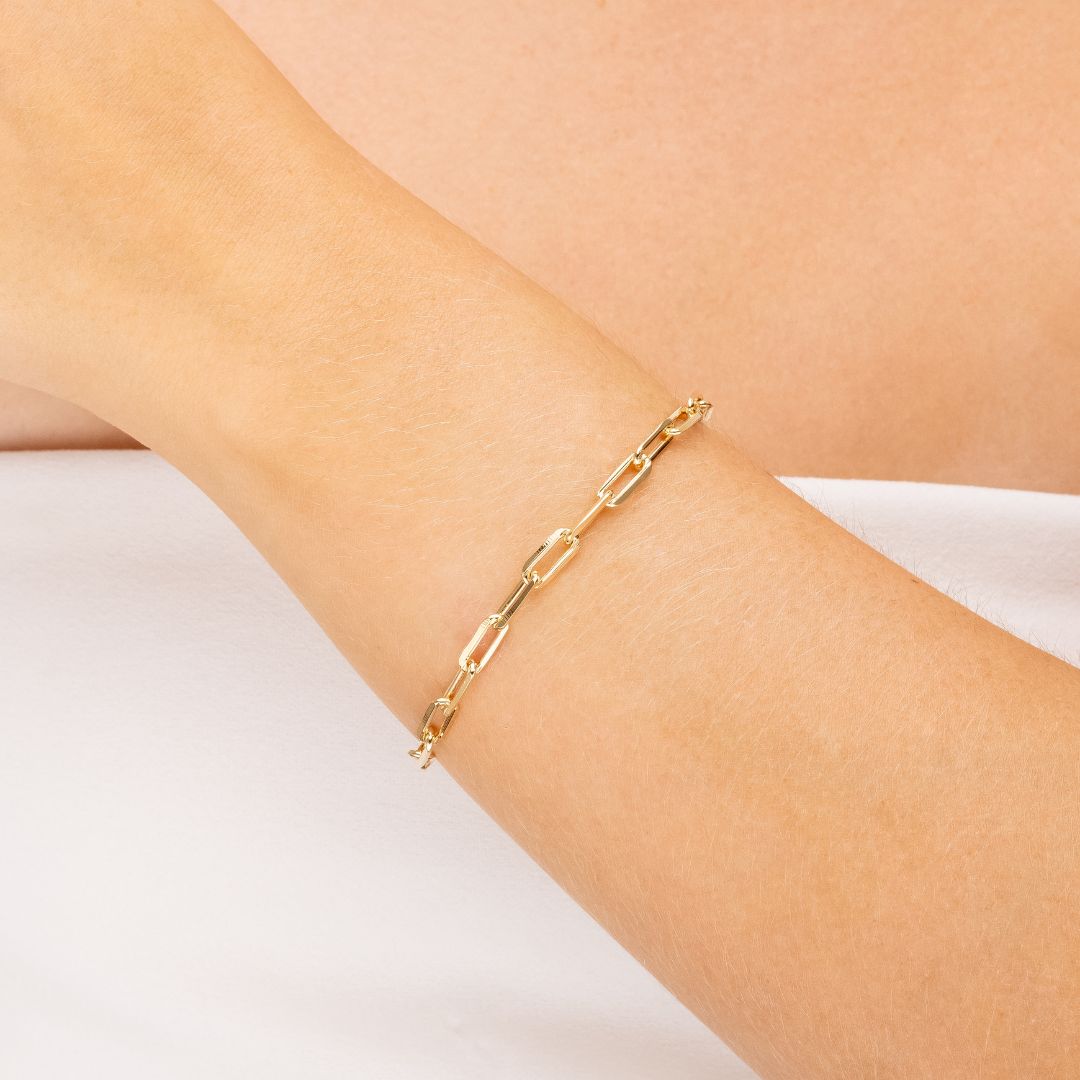 Pulseira Elos Cartier Banhada a Ouro 18K
