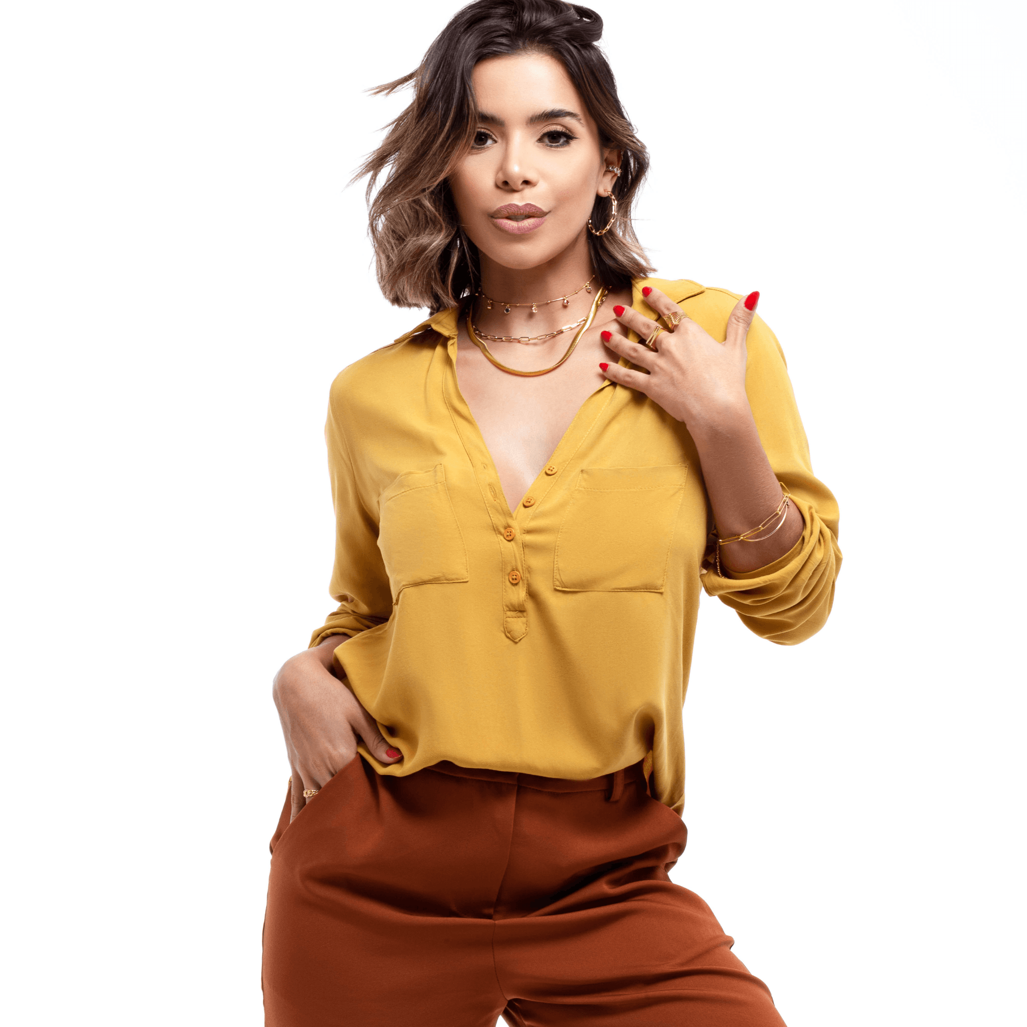 Colar Malha Banhado a Ouro 18K
