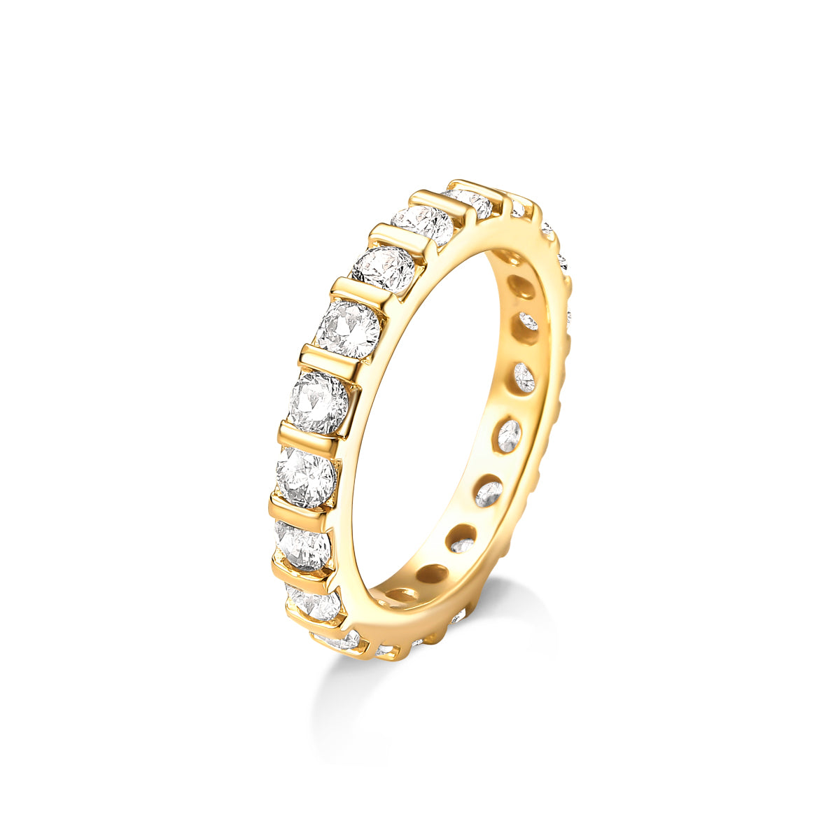 Anel Virginia Banhado A Ouro 18K