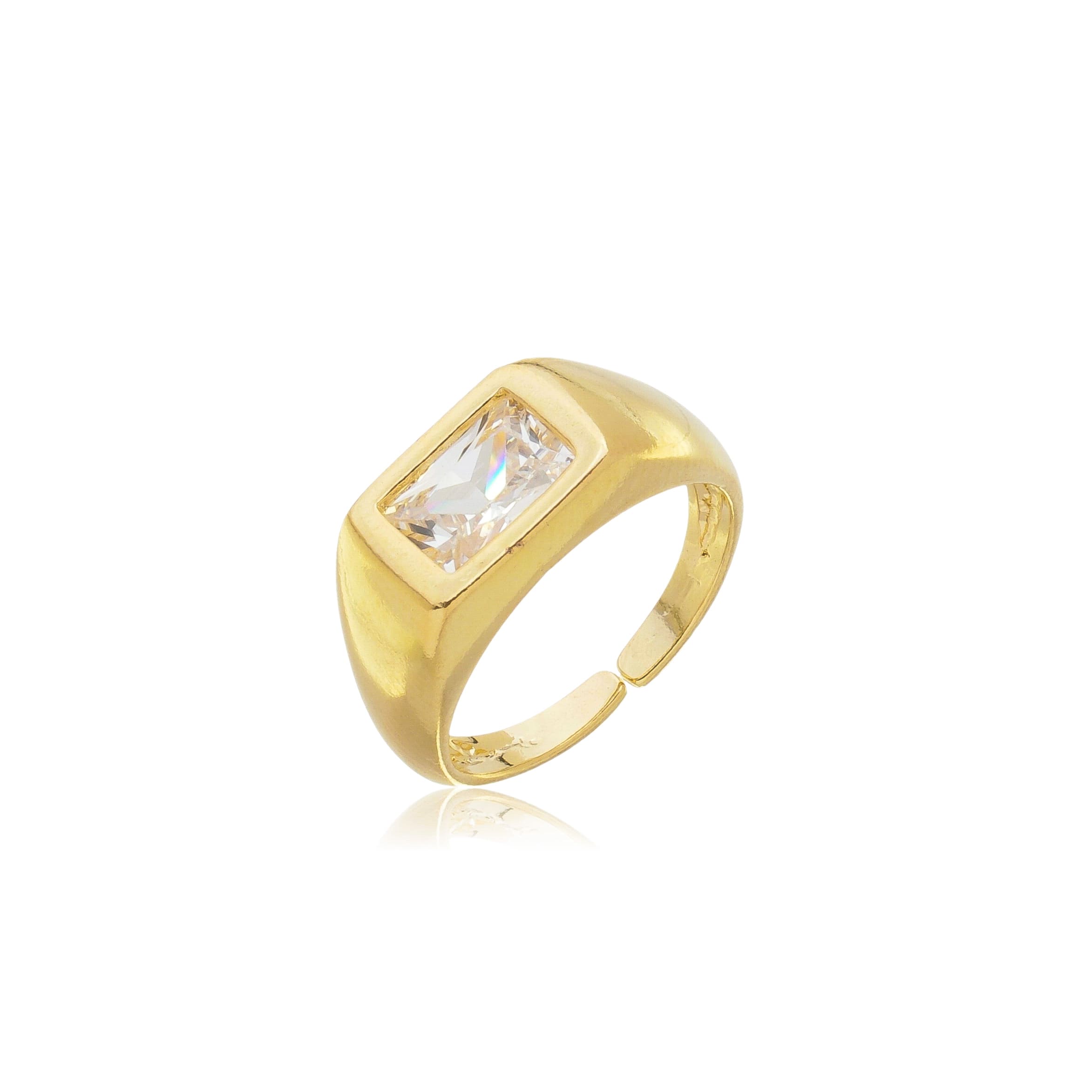 Anel Ajustável Louris Banhado A Ouro 18K