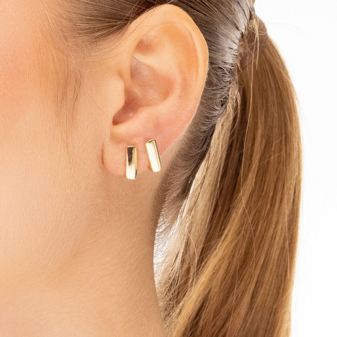 Conjunto Brinco Notável Banhado A  Banhado A Ouro 18K