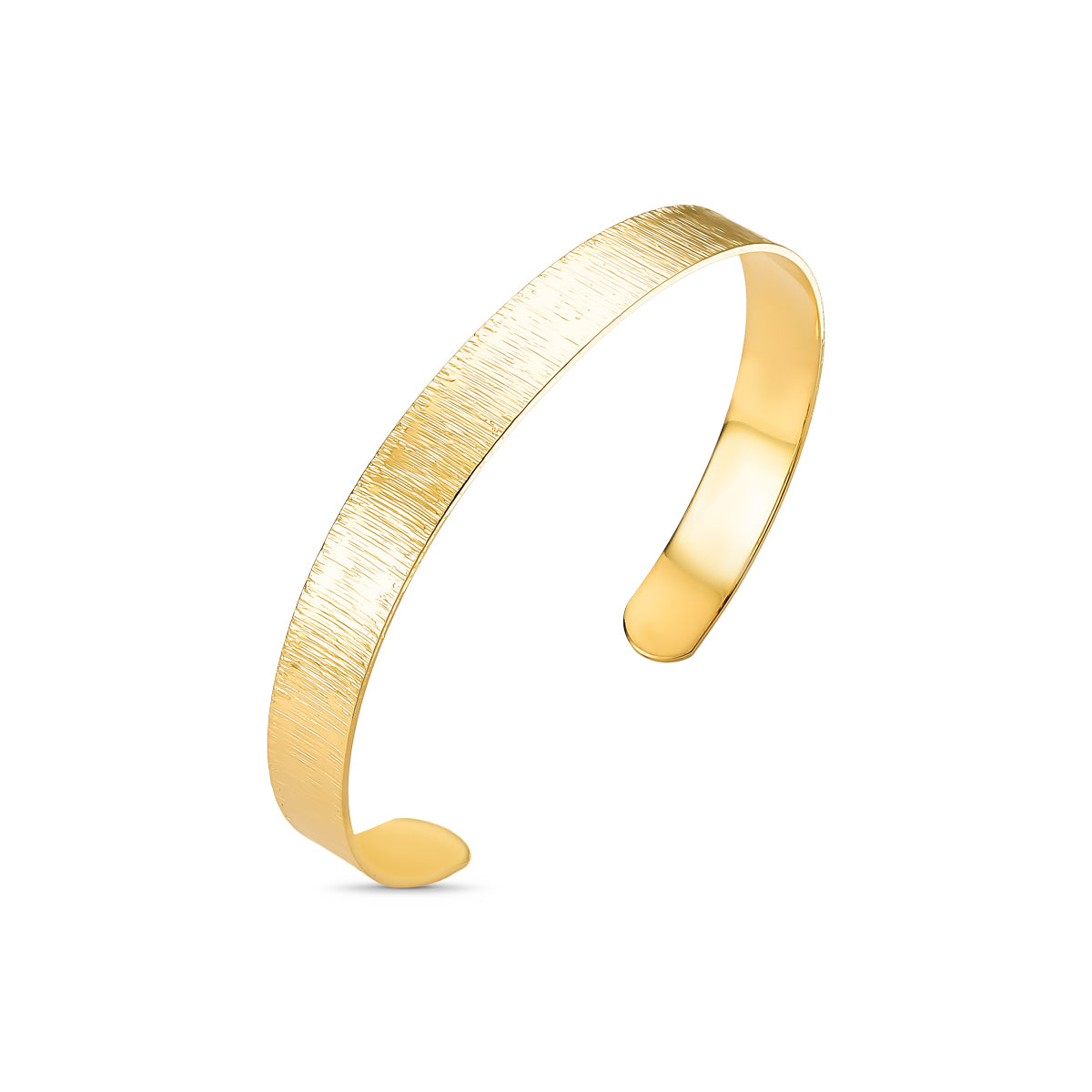 Bracelete Riscado Trabalhado Banhado a Ouro 18k