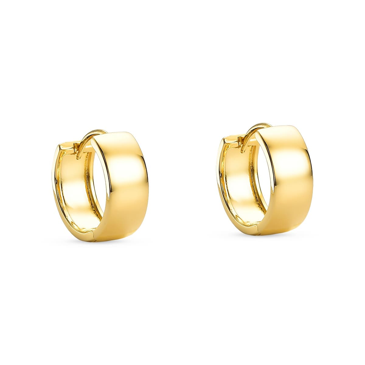 Brinco Mini Argola Click Banhado a Ouro 18k - Mafê Acessórios