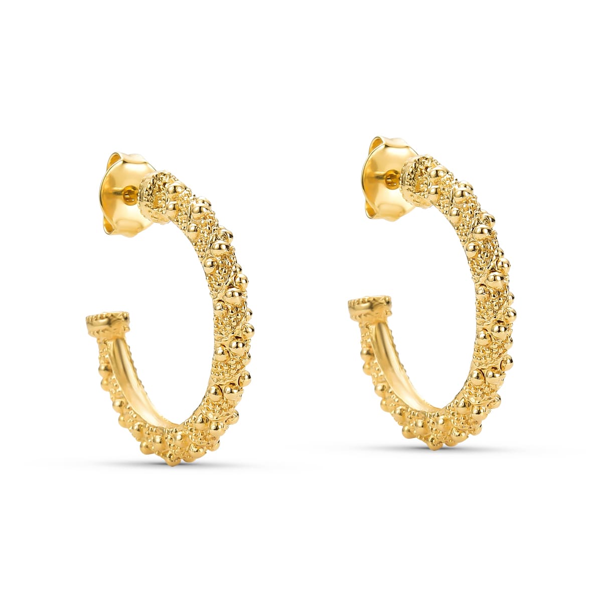 Brincos Argola Pingo de Ouro Grande Banhado a Ouro 18K - Mafê Acessórios