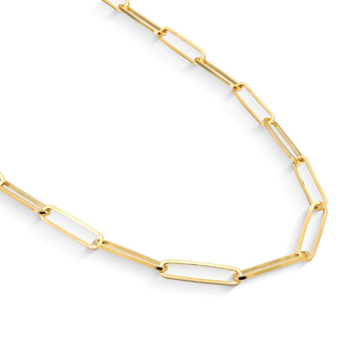 Colar Corrente Elos Banhada a Ouro 18k - Mafê Acessórios