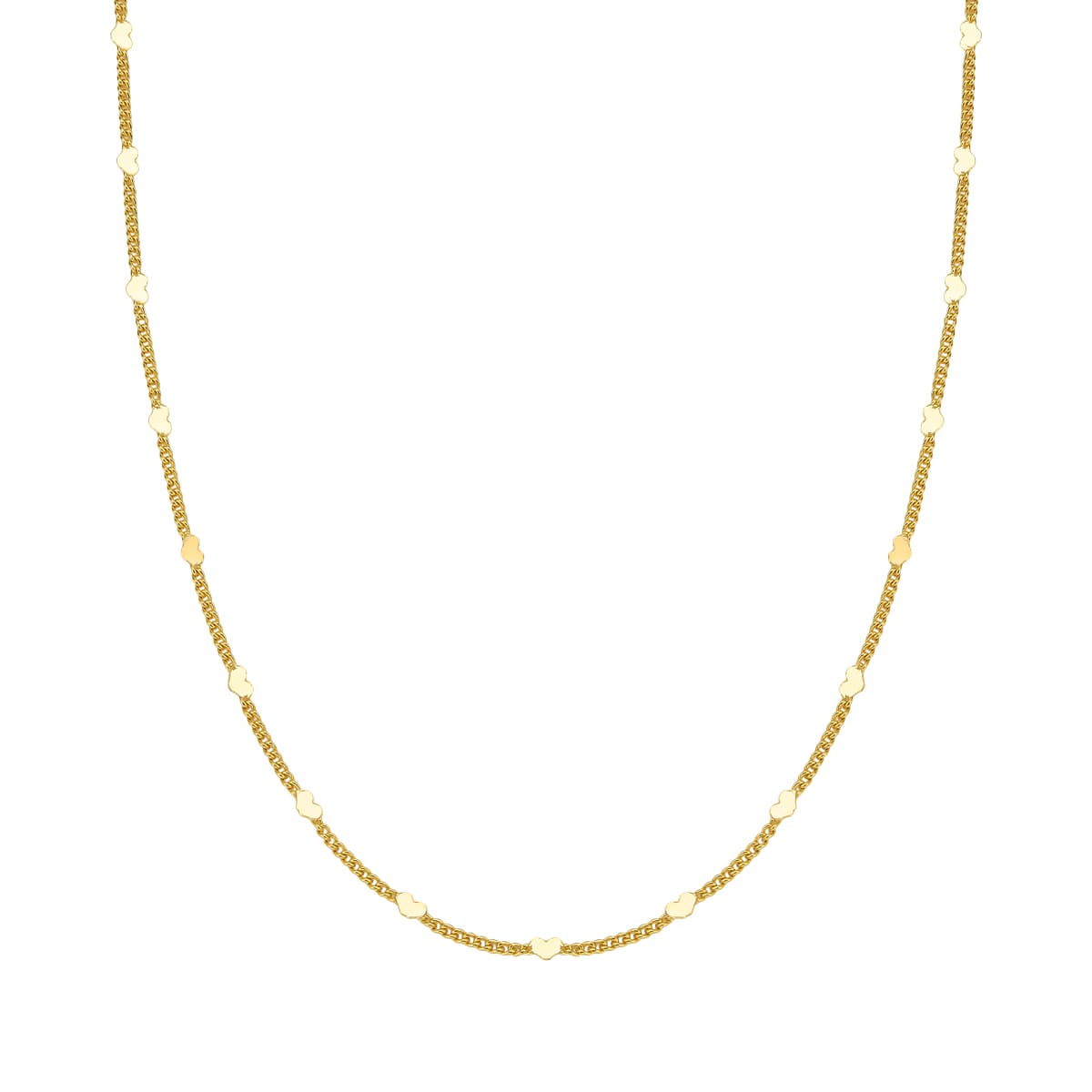 Colar Corrente Mini Corações Banhado a Ouro 18K - Mafê Acessórios