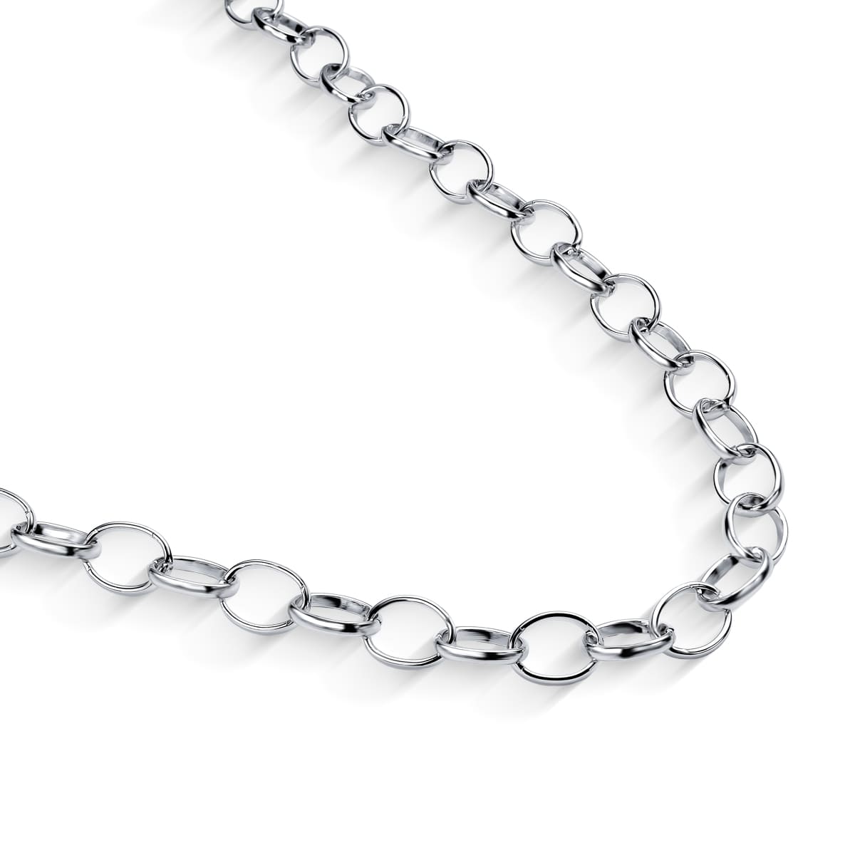 Colar Elos Oval Prata - Mafê Acessórios