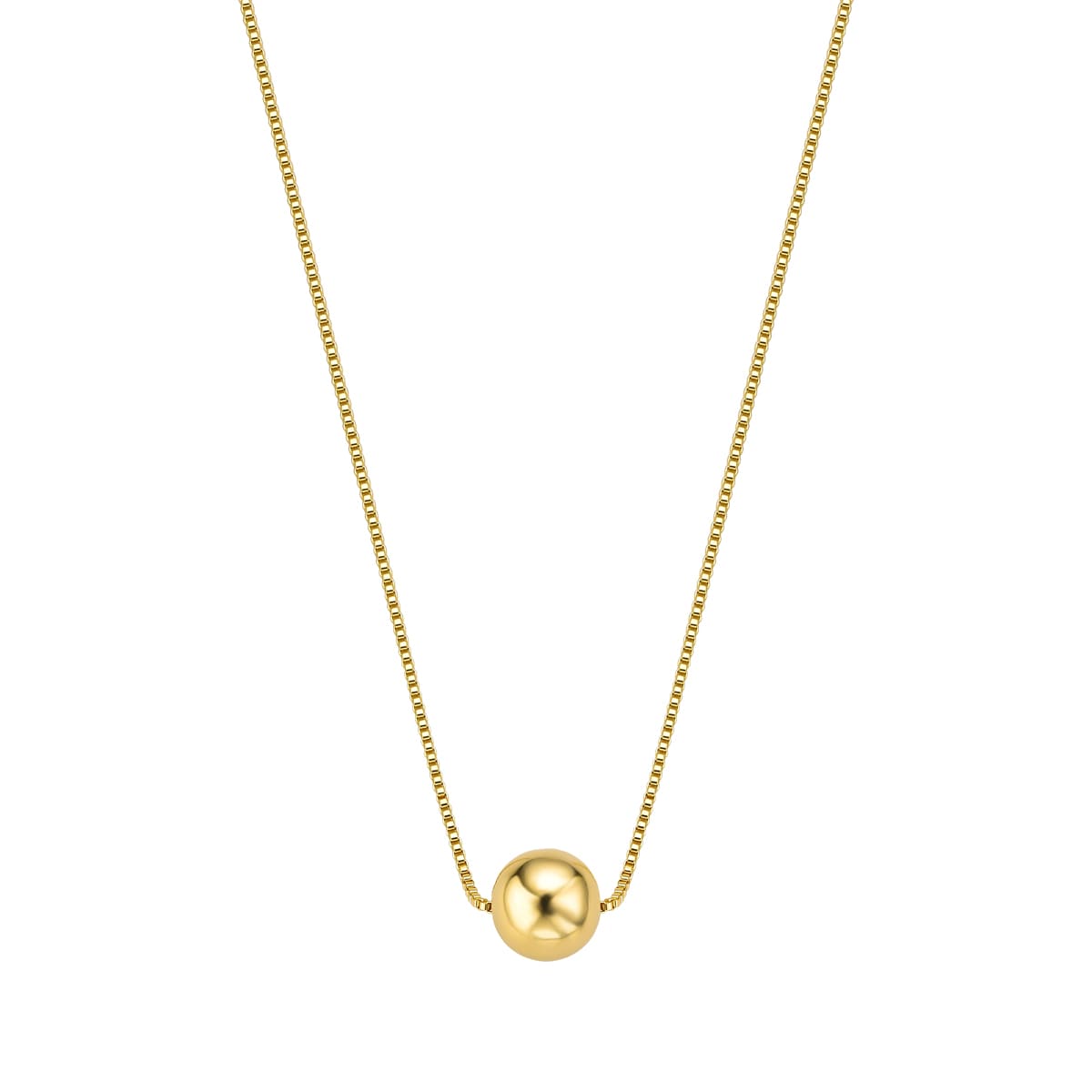 Colar Esfera 8mm Banhado a Ouro 18k - Mafê Acessórios