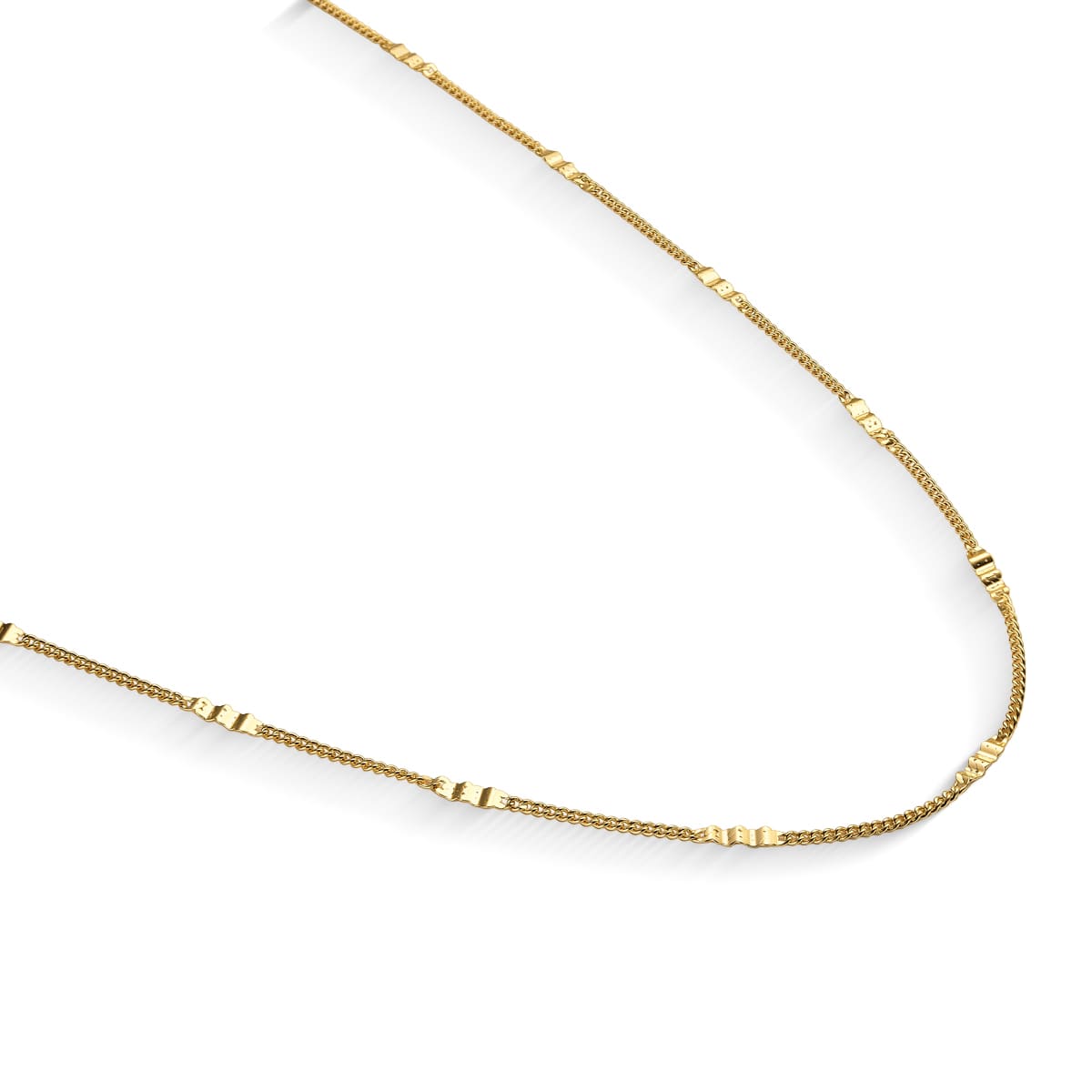 Colar Plaquinha Diamantada Banhada a Ouro 18k - Mafê Acessórios