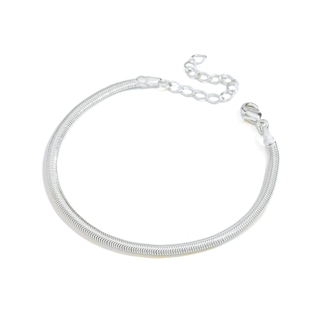 Pulseira Malha Fina Prata
