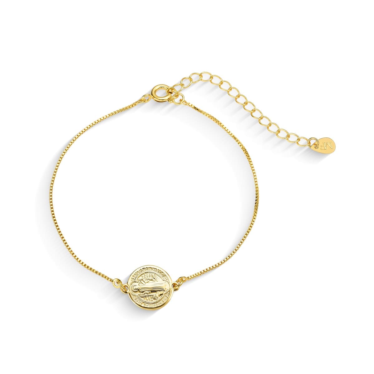 Pulseira São Bento Banhada A Ouro 18K
