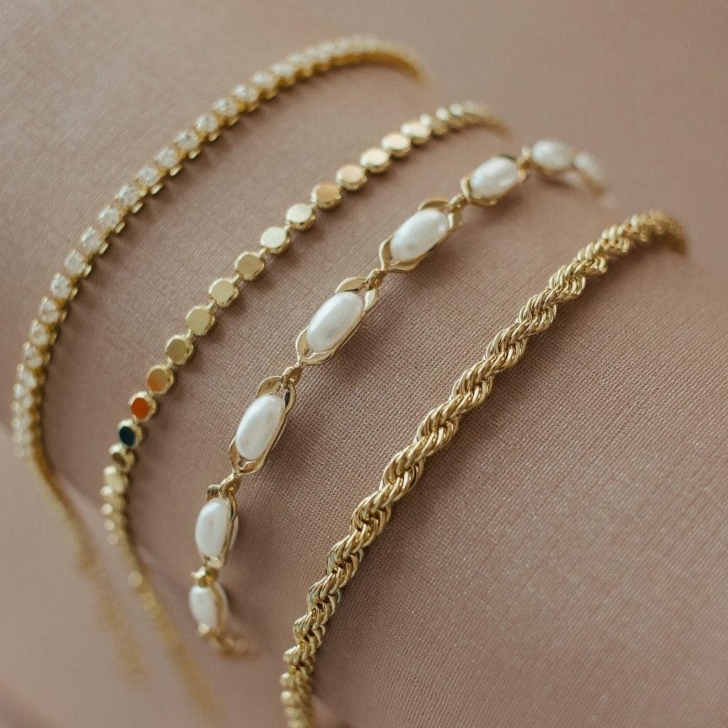 Pulseira Cordão Baiano Banhada A Ouro 18K