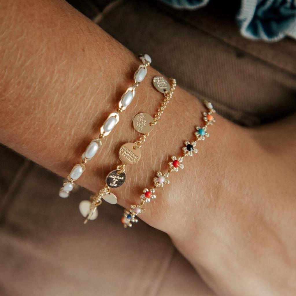 Pulseira 10 Mandamentos Banhada A Ouro 18K