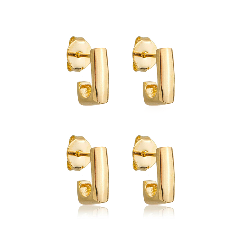 Conjunto Brinco Notável Banhado A  Banhado A Ouro 18K