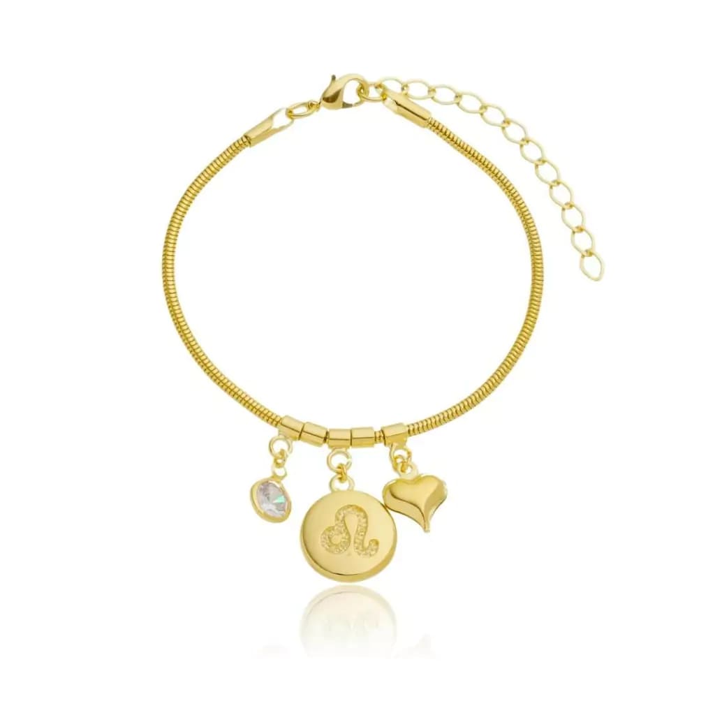 Pulseira Signos Banhado A Ouro 18K