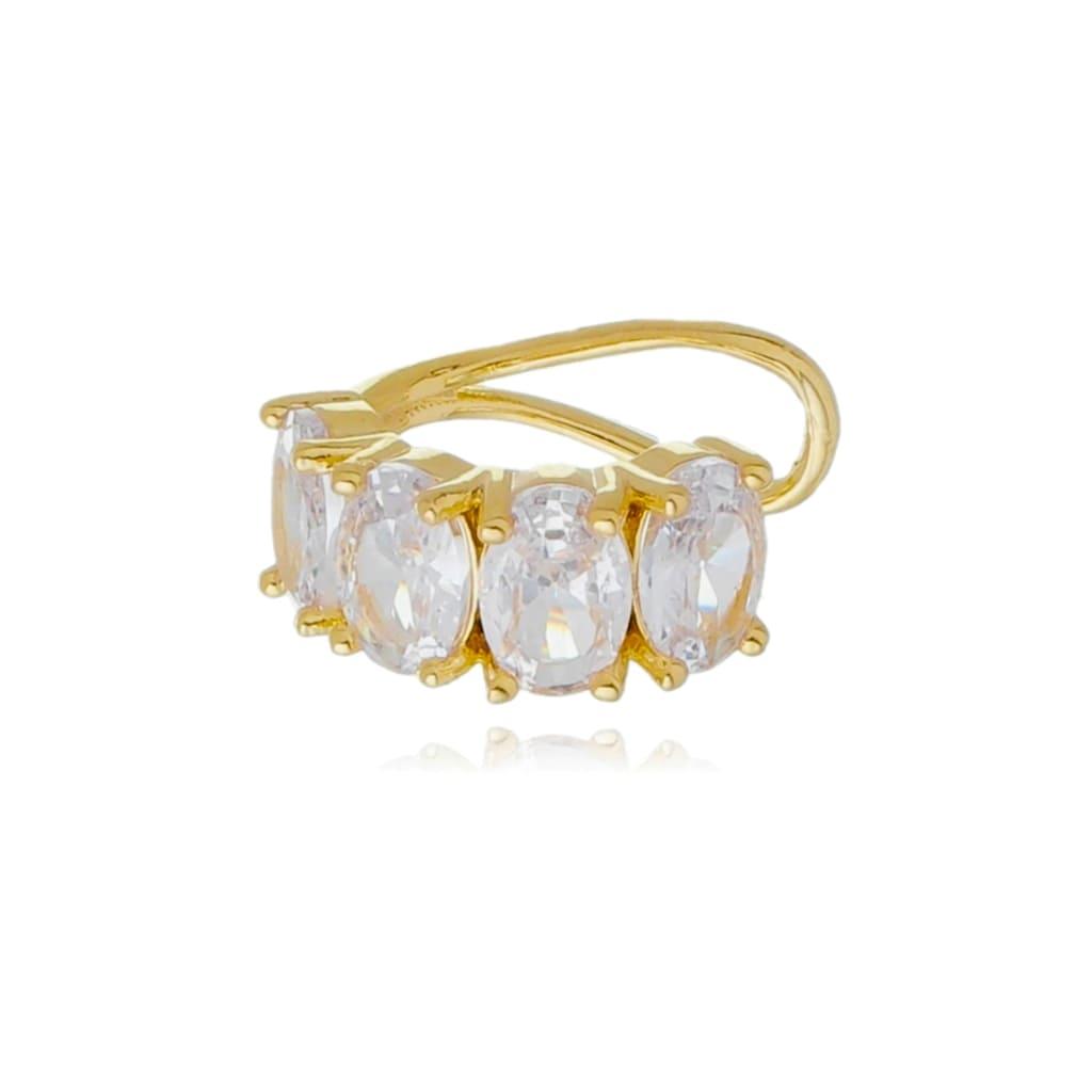 Piercing Riviera Banhado a Ouro 18K