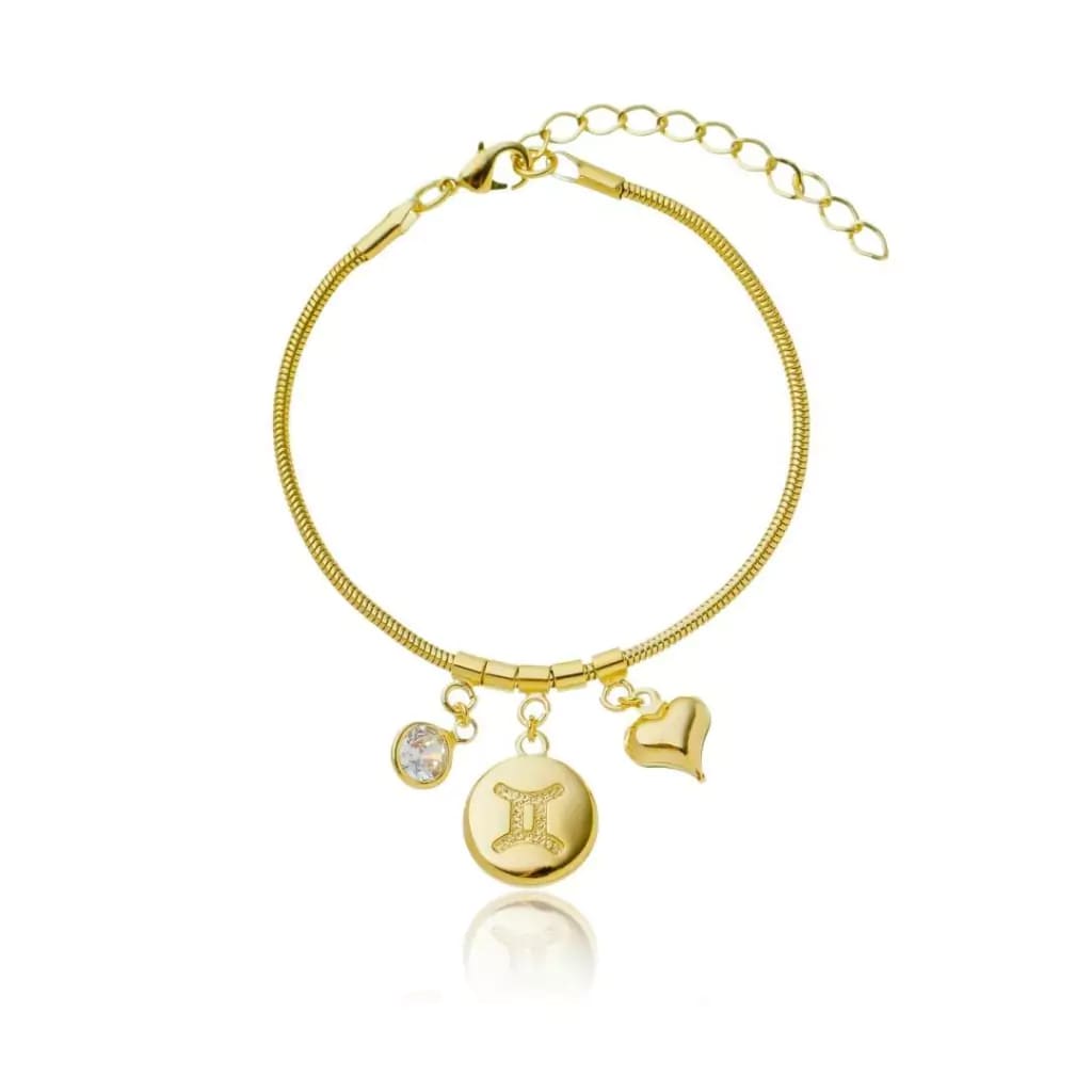 Pulseira Signos Banhado A Ouro 18K