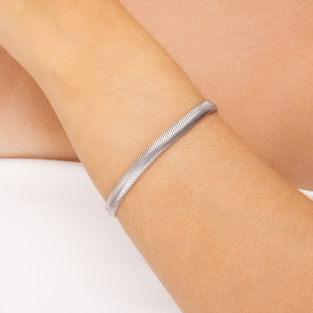 Pulseira Malha Prata
