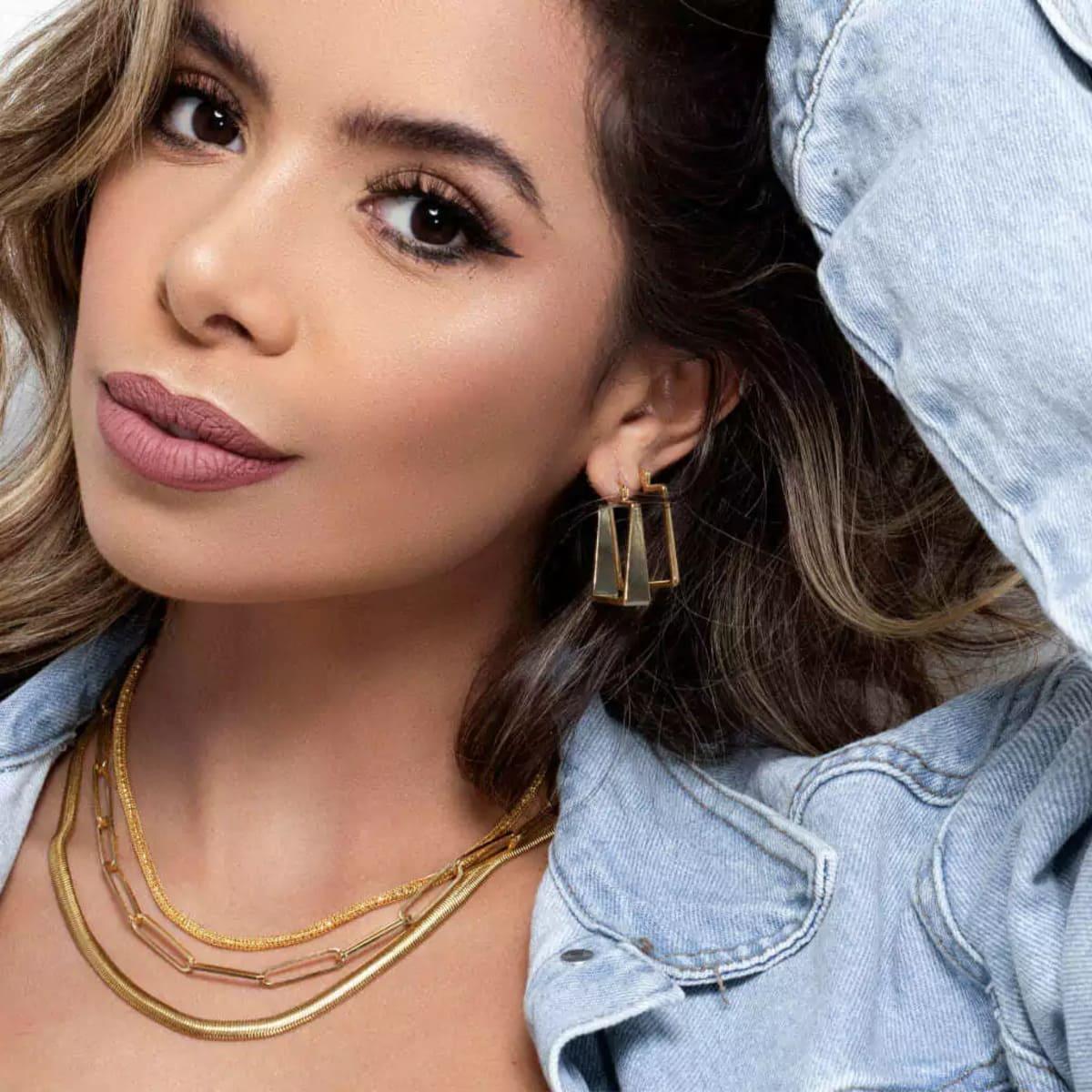 Choker Corrente Elos Banhada a Ouro 18k - Mafê Acessórios