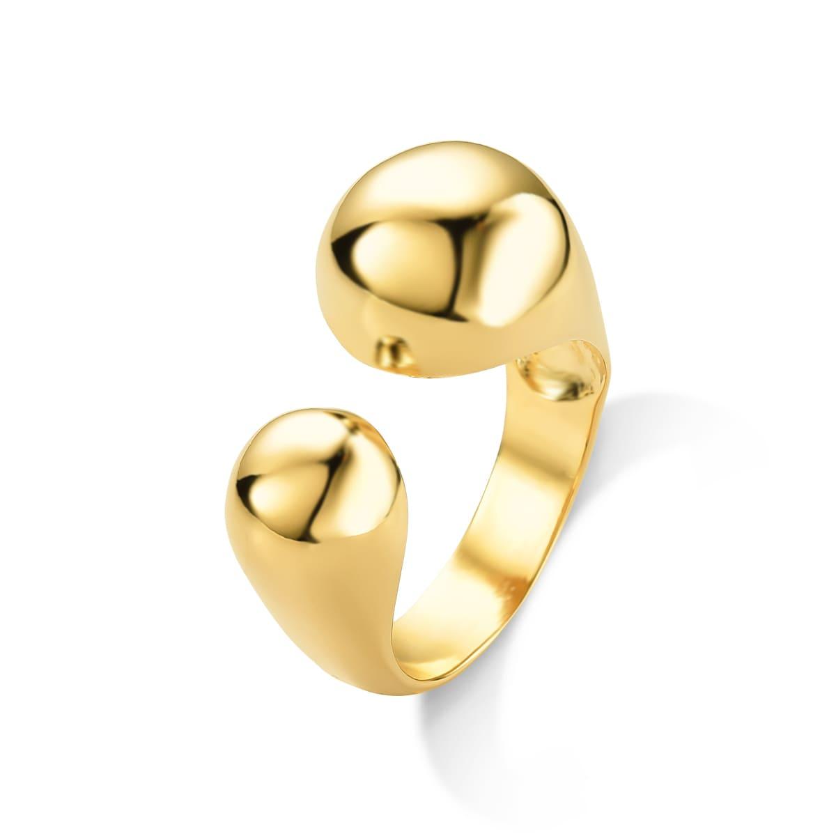 Anel Ajustável Berlin Banhado A Ouro 18K