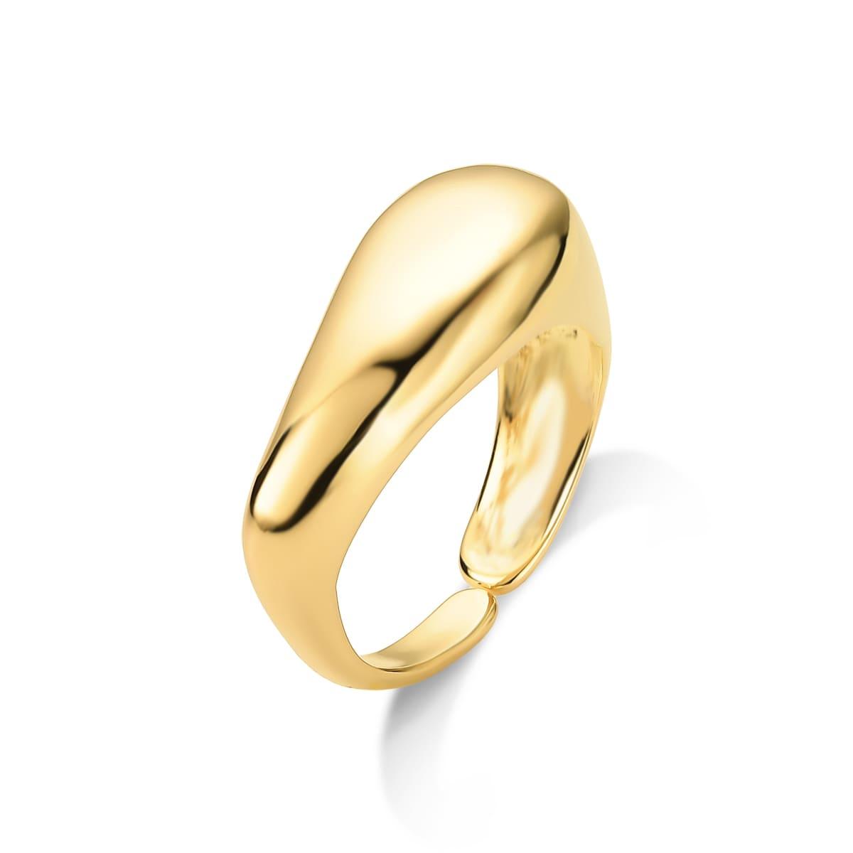 Anel Ajustável Munich Banhado A Ouro 18K