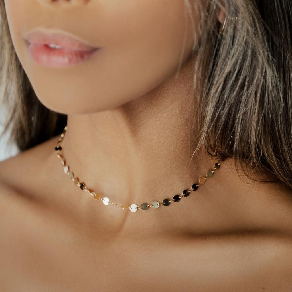 Choker Medalhas Banhadas a Ouro 18K - Mafê Acessórios