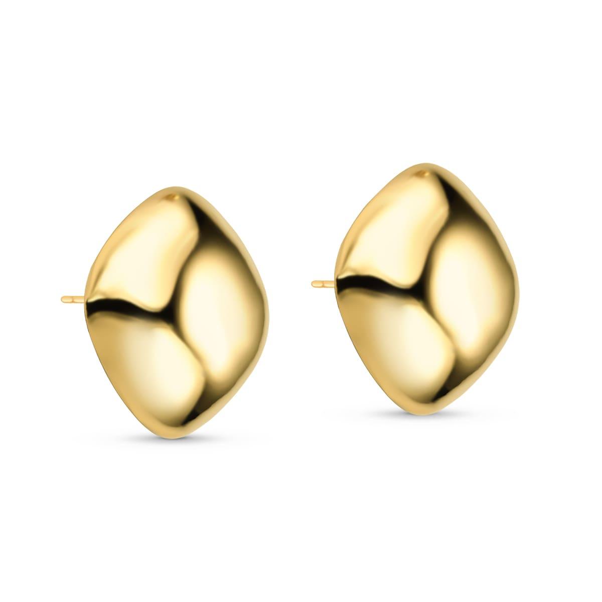 Brinco Square Banhado A Ouro 18K