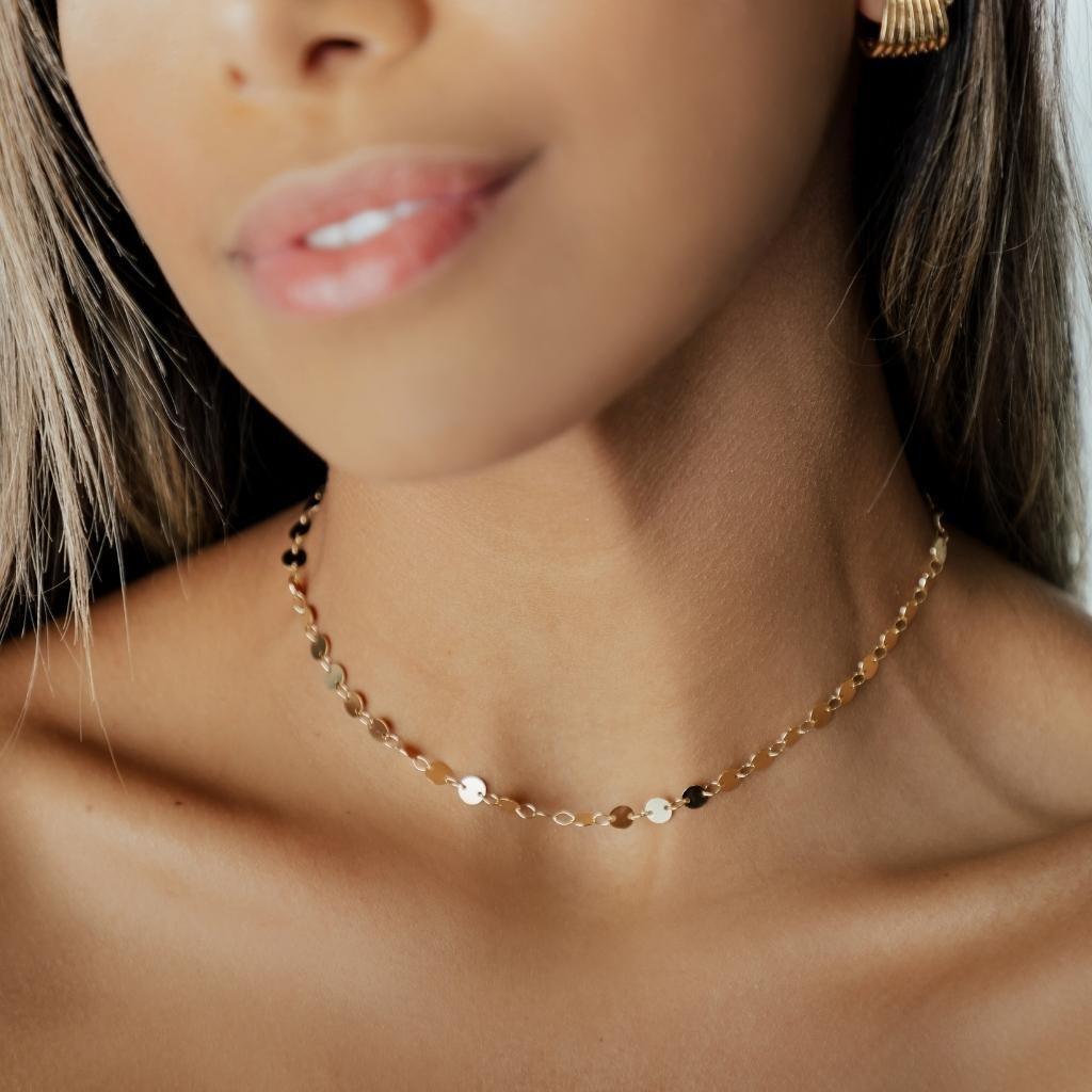 Choker Medalhas Banhadas a Ouro 18K - Mafê Acessórios