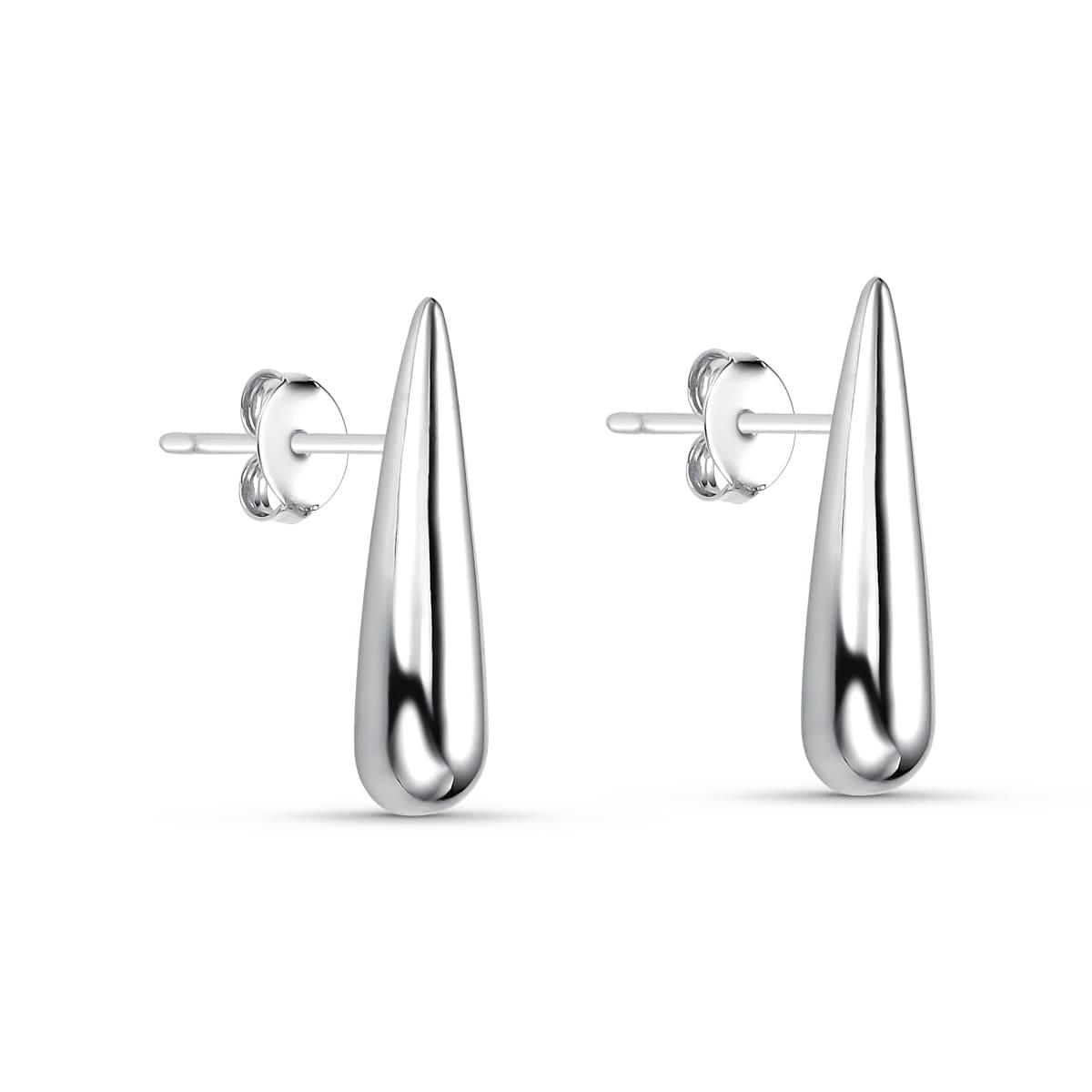 Brinco Ear Hook Gota Prata