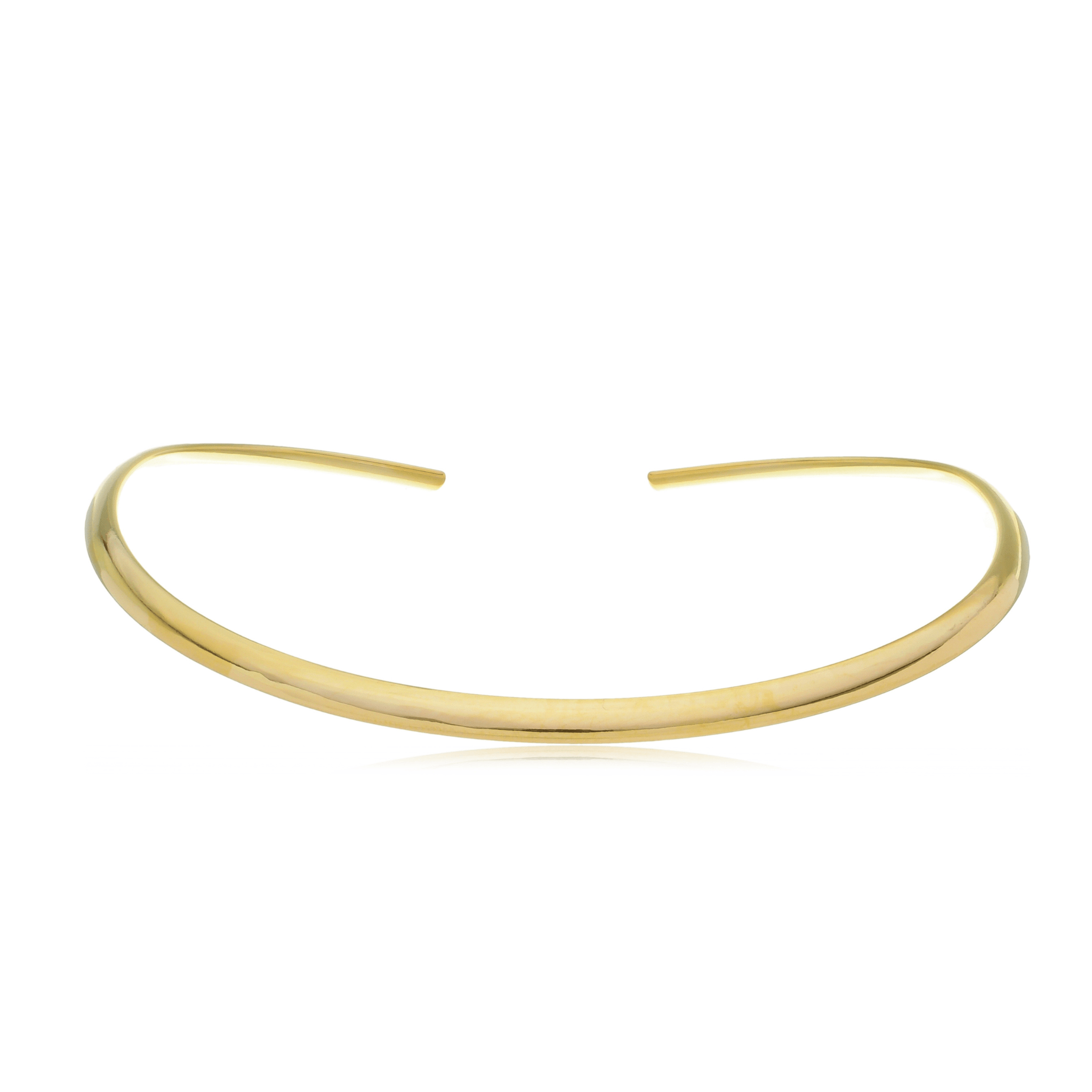 Choker Aro Dourado Banhado a Ouro 18k - Mafê Acessórios