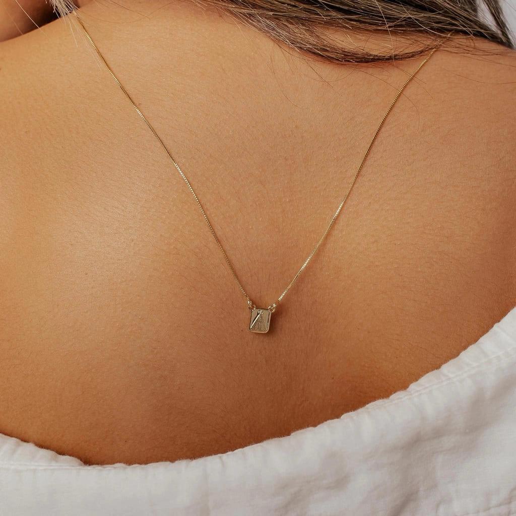 Escapulário Nossa Senhora Aparecida e Sagrado Banhado a Ouro 18k - Mafê Acessórios