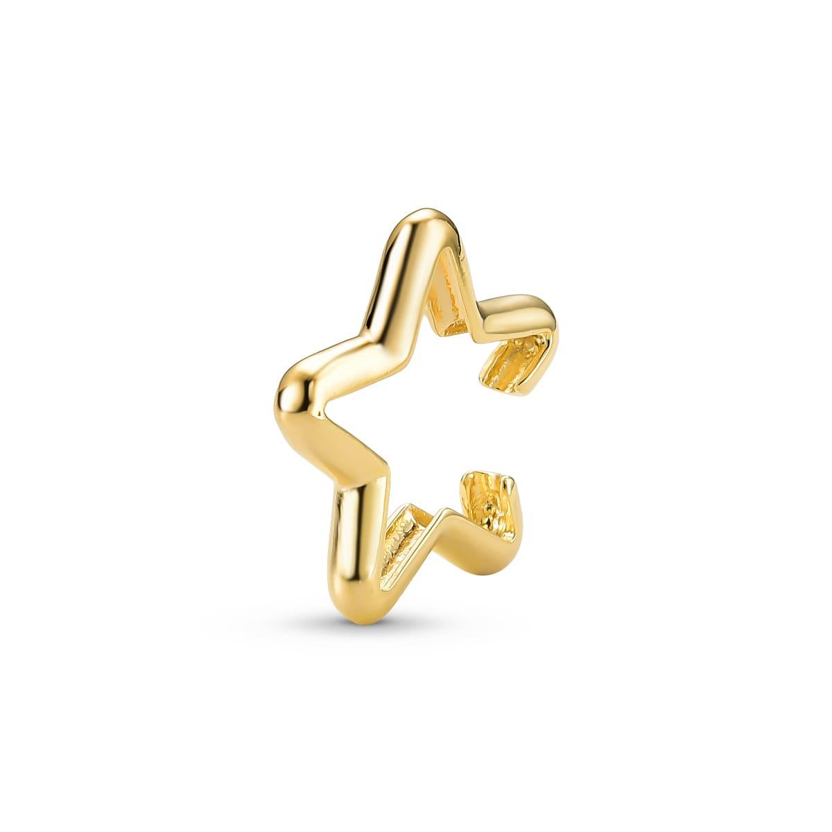 Piercing Estrela Banhado a Ouro 18K