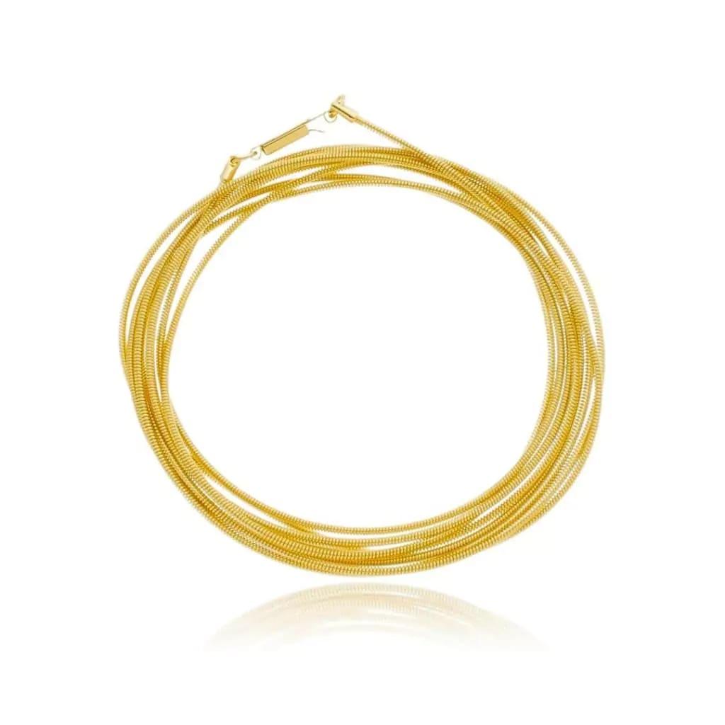 Pulseira Vários Fios Banhado a Ouro 18k