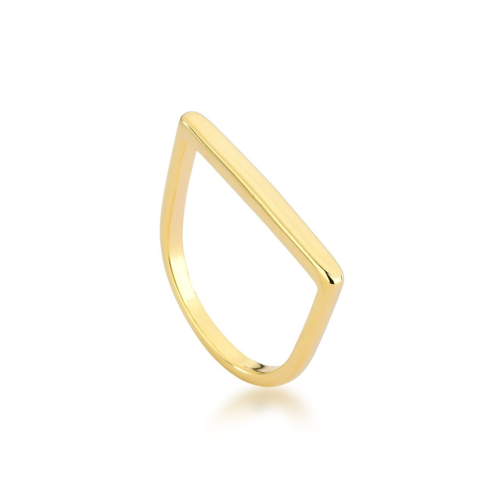 Anel Nord Banhado A Ouro 18K