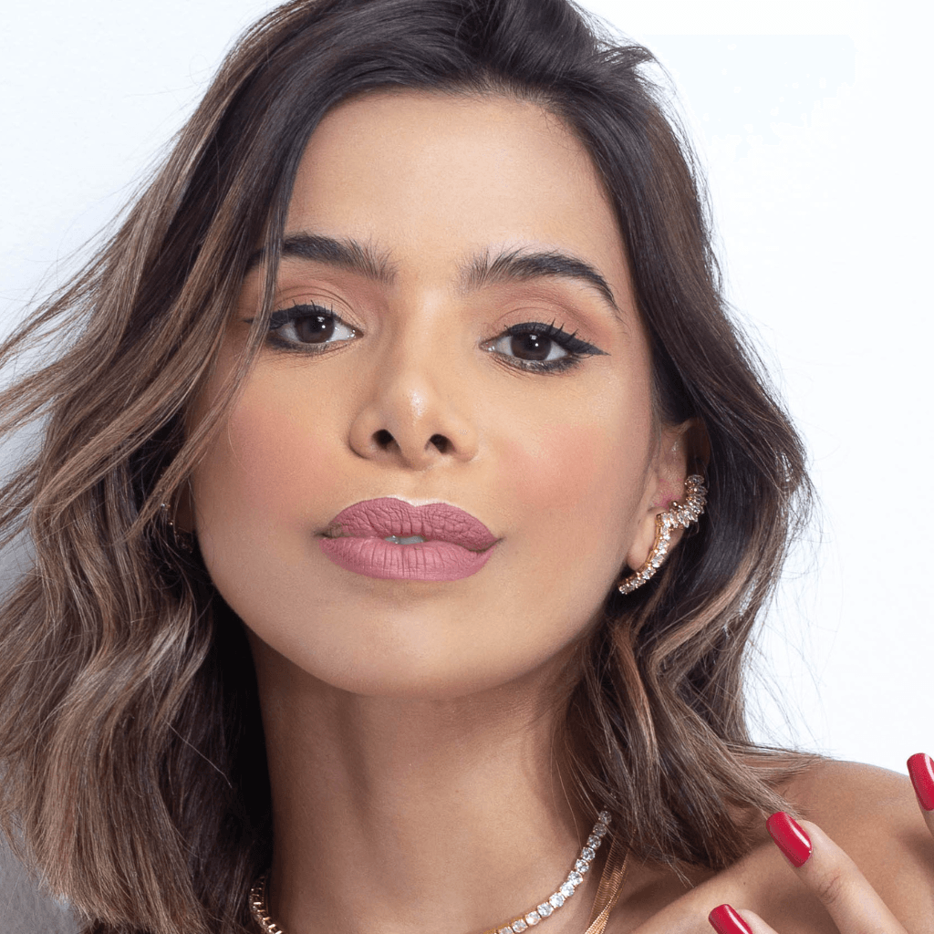 Brinco Ear Hook Com Zircônia Cristal Banhado a Ouro 18k