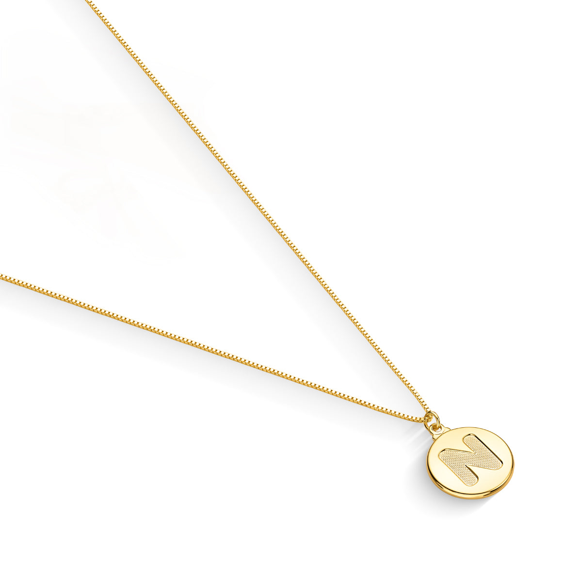 Colar Veneziana com Letra Banhado a Ouro 18K