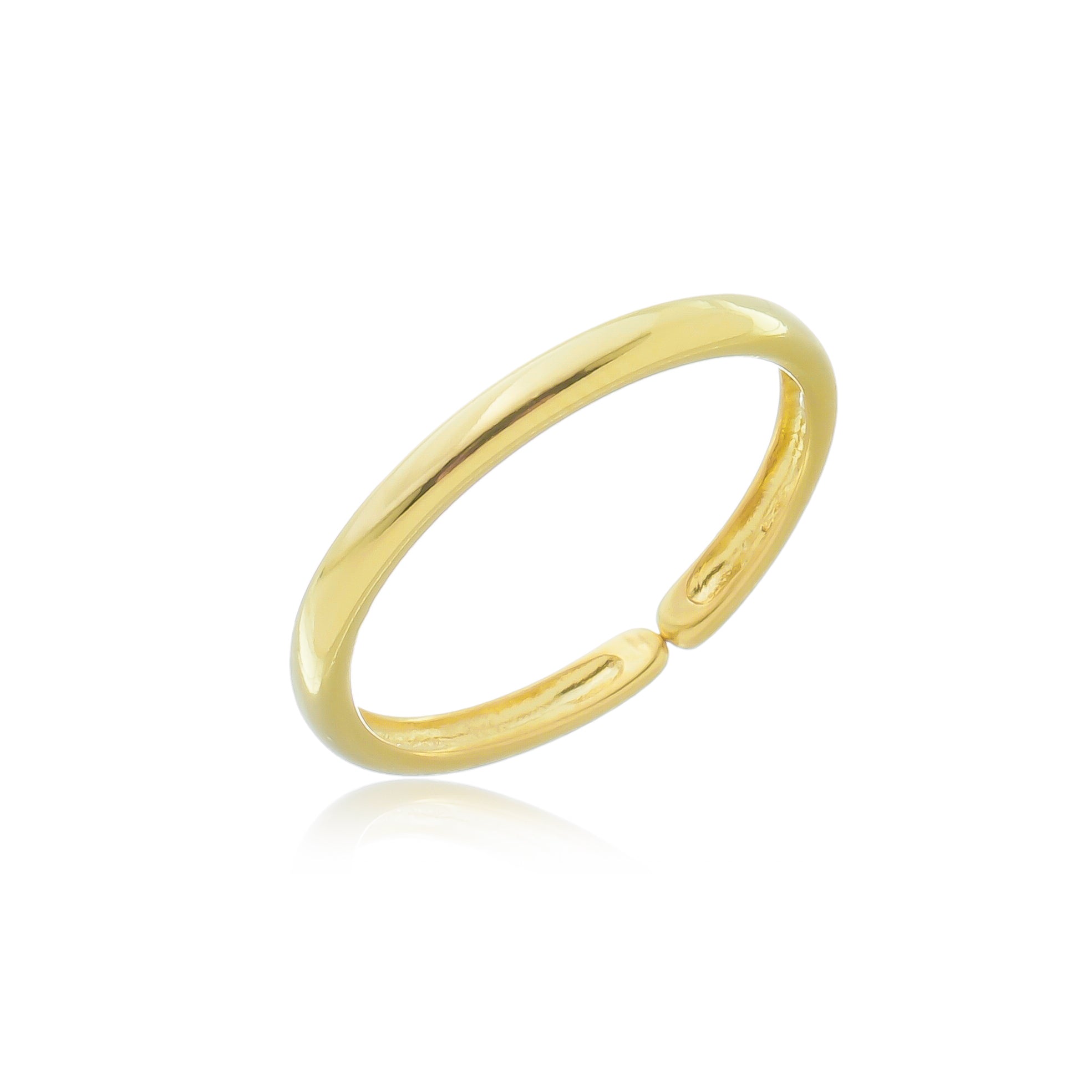 Anel Ajustavel Nath Banhado A Ouro 18K
